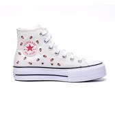 Converse Chuck Taylor All Star Lift Platform Embroidered Strawberries
