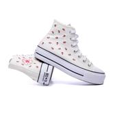 Converse Chuck Taylor All Star Lift Platform Embroidered Strawberries